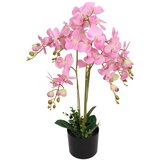 vidaXL umjetna orhideja s posudom 75 cm ružičasta | shoptok.hr