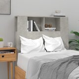 Maison Chic vzglavna omarica - nočna omarica - posteljna omarica betonsko siva 100x18,5x104,5 cm, (21705590) | Shoptok.si