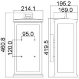 Elstead Lighting ZUNANJA STENSKA SVETILKA Roscoe 21,4/19,5/46,1 cm Slike