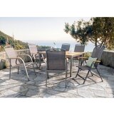 Ambia Garden VRTNA MIZA les, kovina antracit, naravne barve | Shoptok.si