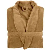 smeđi plišani kućni ogrtač Cosy, S/M