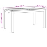  Smeđa 90 x 50 x 45.5 cm Masivna tikovina | shoptok.hr
