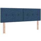 vidaXL Vzglavje z gumbi in naborki modro 140 cm tkanina, (22049620) | Shoptok.si