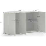 home24 komoda, zelena | Shoptok.si
