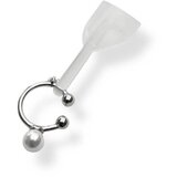  Varnostni Obroček "Pearl & Diamond" Silver (1 Kos) | Shoptok.si