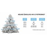Home deco 100 Led žaruljica bijele 5 metara prozirna žica IP 44 | shoptok.hr