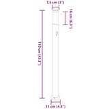  Stupić sa senzorom 3 kom 110 cm nehrđajući čelik IP44 | shoptok.hr