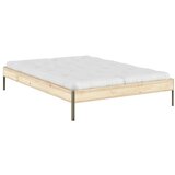 Karup Design Zakonska postelja iz masivnega bora brez vzglavja z letvenim dnom 140x200 cm v naravni barvi Core – | Shoptok.si