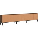 TV omarica s predalom rjav hrast 200x25x44 cm inženirski les | Shoptok.si