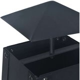 Posuda za vatru crna 35 x 35 x 99 cm čelična | shoptok.hr