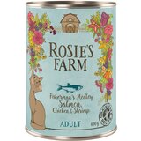Rosie's Farm Ekonomično pakiranje Adult 12 x 400 g - Losos i piletina s kozicama Cijene