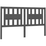  Uzglavlje sivo 126 x 4 x 100 cm od masivne borovine | shoptok.hr