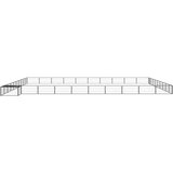  Ograda za pse s 40 panela crna 100 x 50 cm čelik obložen prahom | shoptok.hr