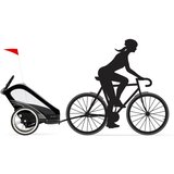 Cybex Gold® cybex® višenamjenska biciklistička prikolica zeno™ bike 2v1 all black | shoptok.hr