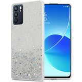 Cadorabo Ohišje, združljivo z Oppo Reno6 5G in prozorna z bleščicami - Zaščitni ovitek iz prožnega silikona TPU s svetlečimi bleščicami, (20860545) | Shoptok.si