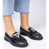 Gemre Black women's loafers with elegant embellishment Viletta | shoptok.hr