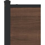  Metalni okvir kreveta bez madraca smeđa boja hrasta 150x200 cm | shoptok.hr