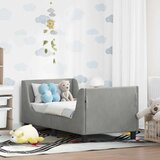  Posteljica za malčke z vzglavjem Svetlo siva 70 x 140 cm Žamet, (5000105014) | Shoptok.si