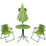 The Living Store Otroška vrtna bistro garnitura s senčnikom 3-delna zelena - Vrtna Miza In Stol, (21421909) | Shoptok.si
