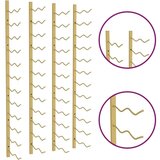  Zidni stalak za vino za 24 boce 2 kom zlatni željezni | shoptok.hr