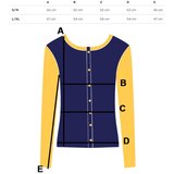 Pri Classic warm thick short cardigan sweater EMILIA decorative buttons | shoptok.hr