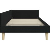 vidaXL Kotna postelja Drugo Črna 80 x 200 cm Tkanina in oblikovan les | Shoptok.si