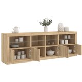 vidaXL Komoda z LED lučkami sonoma hrast 202x37x67 cm Cene