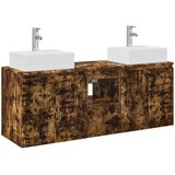  Set ormarića za kupaonicu 3 kom. Dimljeni hrast Smeđa 49,5 x 41 x 62,5 cm | Shoptok.si