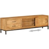 TV omarica iz trdnega mangovega lesa 140x30x40 cm, (20707613) | Shoptok.si