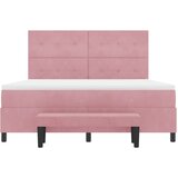  s opruga kutije Ružičasta 200 x 180 cm Baršun | shoptok.hr