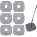 INF Komplet 6 kvadratnih krp za mop True & Tidy, gobaste, pralne (sive), (5000241947) | Shoptok.si