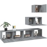  Komplet TV omaric 4-delni siva sonoma inženirski les, (20734868) | Shoptok.si