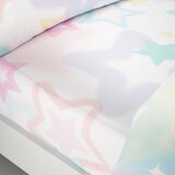Catherine Lansfield Bela/rožnata napenjalna otroška rjuha za zakonsko posteljo 135x190 cm Ombre Stars – | Shoptok.si