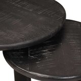  Stolovi za kavu na sklapanje 3 pcs Bijelo Čvrsto drvo manga | Eponuda.com