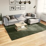 vidaXL Preproga s kratkimi vlakni mehka pralna gozdno zelena 200x280cm | Shoptok.si