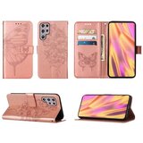 Chameleon Preklopna torbica (WLGO-Butterfly) za Samsung Galaxy S23 Ultra, roza-zlata | Shoptok.si