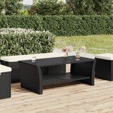 vidaXL Stolić za kavu crni 100 x 50 x 40 cm od poliratana Cijene