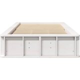  Krevetna konstrukcija Bijelo 100 x 200 cm Čvrsto borovo drvo | shoptok.hr