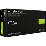 Jednokratne rukavice od nitrila nitrylex black crne bez pudera 100 kom veličina s