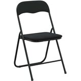  Sklopiva stolica 2 pcs Crna 48 x 44 x 78 cm Baršun | Eponuda.ba