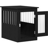 vidaXL Pohištvo za pasji boks črn hrast 62x45x59 cm inženirski les | Shoptok.si