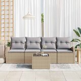  Sjedeća garnitura za vrt Bež 55 x 55 x 37 cm poliratan | shoptok.hr
