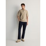 Reserved - Chino slim fit hlače - mornarsko plava | shoptok.hr