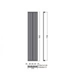  Radijator Marcello 1800 Nero 180x31 | shoptok.hr