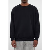 Trendyol Black Men's Basic Oversize Fit Crew Neck Raglan Sleeve Sweatshirt | Shoptok.si