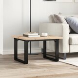  Stolić za kavu O-oblika 70x70x40,5 cm od borovine i čelik | shoptok.hr