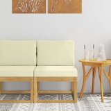  Set vanjskih sofa Bijela i krem 59 x 63 x 73 cm | shoptok.hr