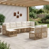  Set vanjskih sofa Prirodna i krema bijela Poliester | shoptok.hr