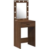 vidaXL Smeđi hrast Čestica panela, MDF 50 x 41 x 135 cm Ogledalo | shoptok.hr