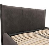MID.YOU OBLAZINJENA POSTELJA 140 cm x 200 cm , les, tekstil, leseni material rjava | Shoptok.si